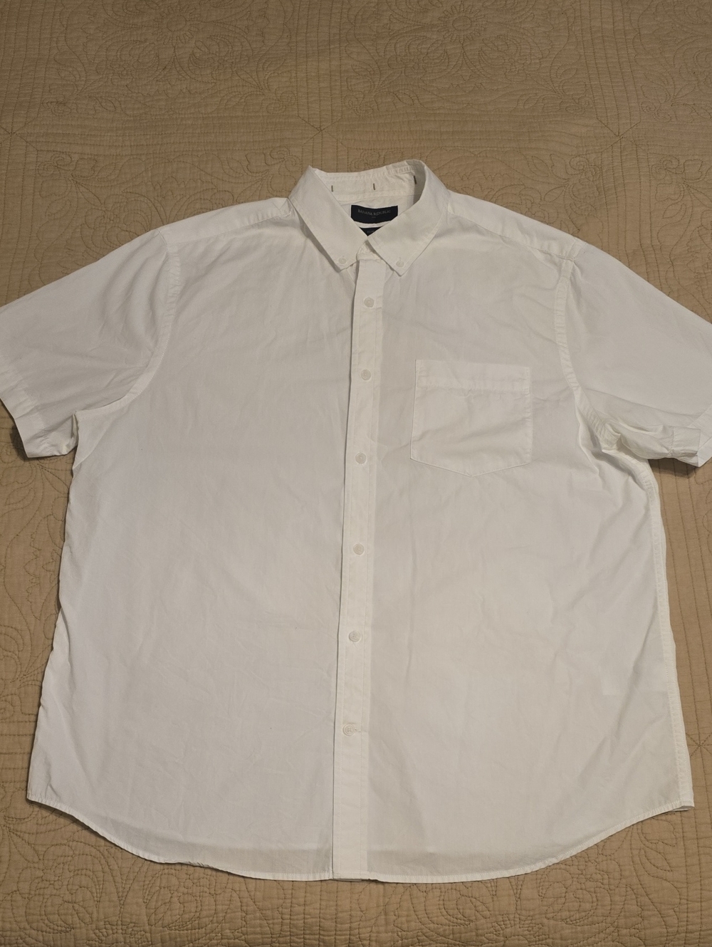 Banana Republic Men's White Slim Fit Button Down Casual Shirt XL